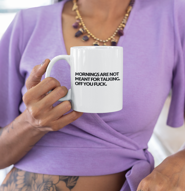 Not For Talking Mug White