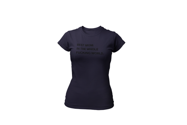 Women's Best Mom Black Print