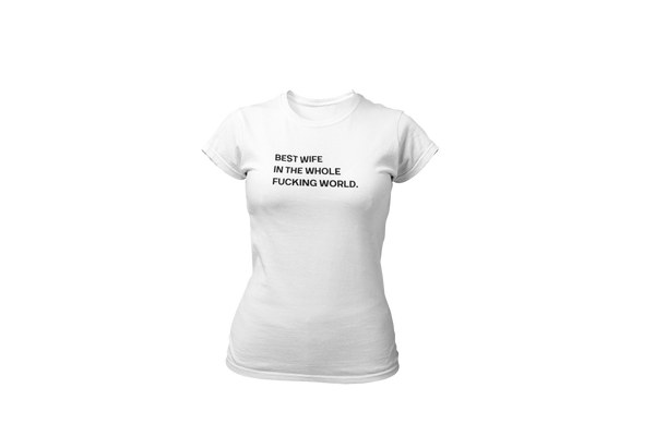 Women's Best Wife Black Print