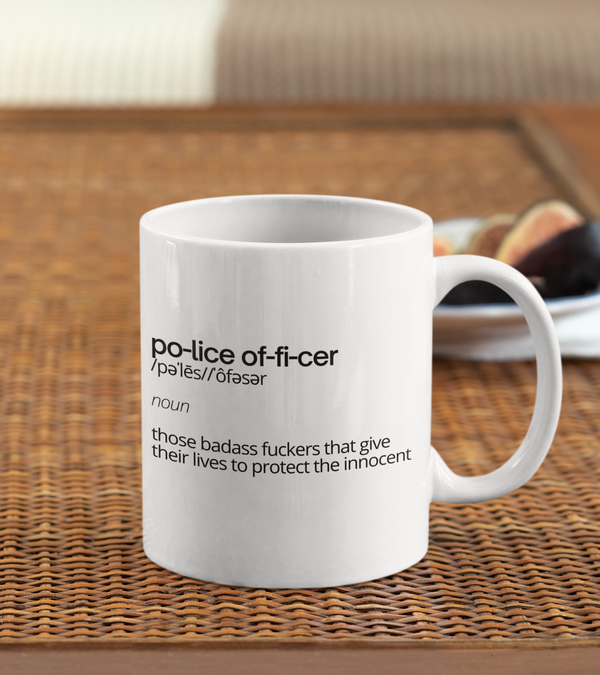 Police Officer Definition Mug Graphic
