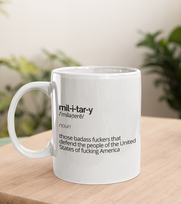 Military Definition Mug Graphic