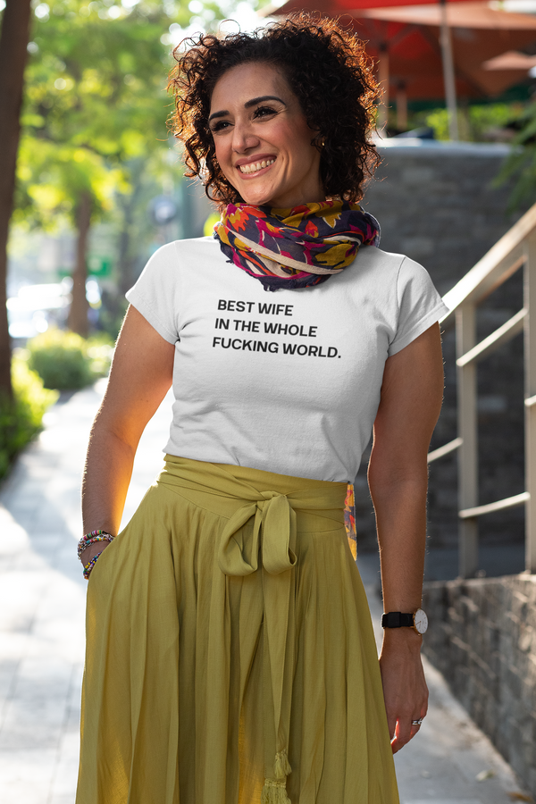 Women's Best Wife Black Print