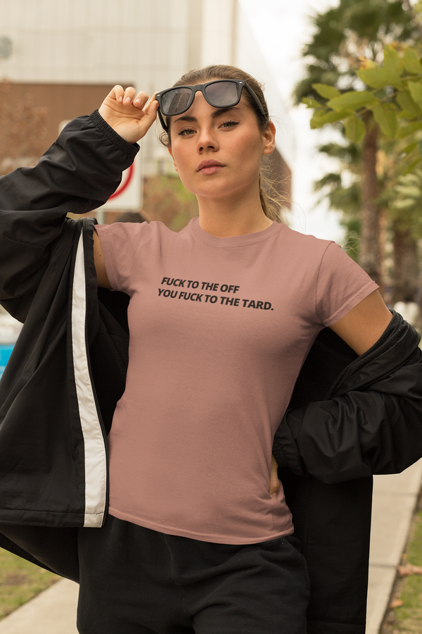 Women's Fuck Tard Black Print