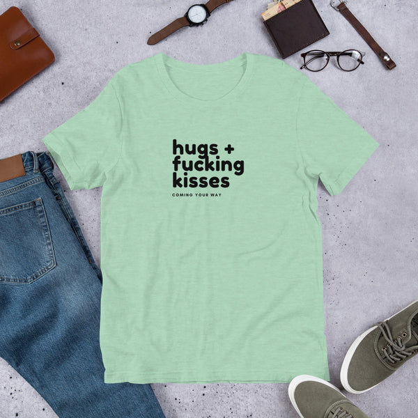 Men's Hugs & Fucking Kisses Graphic