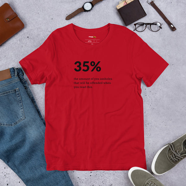 Men's 35% Of You Assholes Graphic