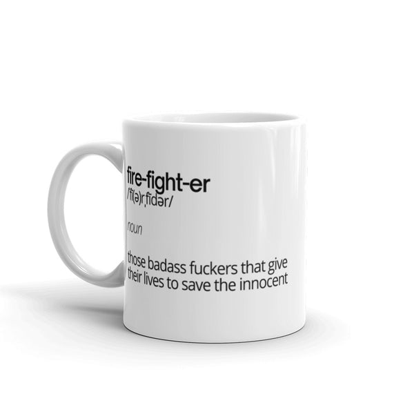 Fire Fighter Definition Mug Graphic