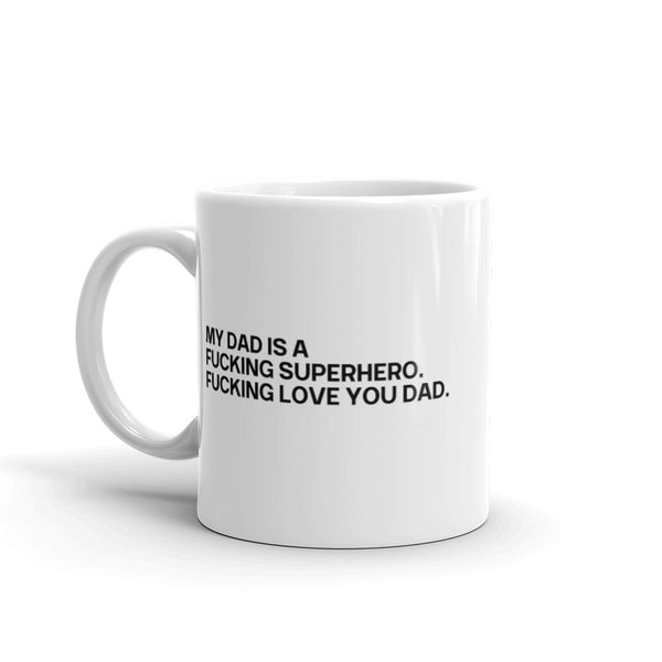 Superhero Dad Mug White