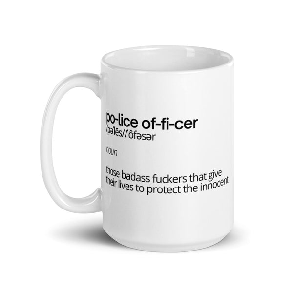 Police Officer Definition Mug Graphic