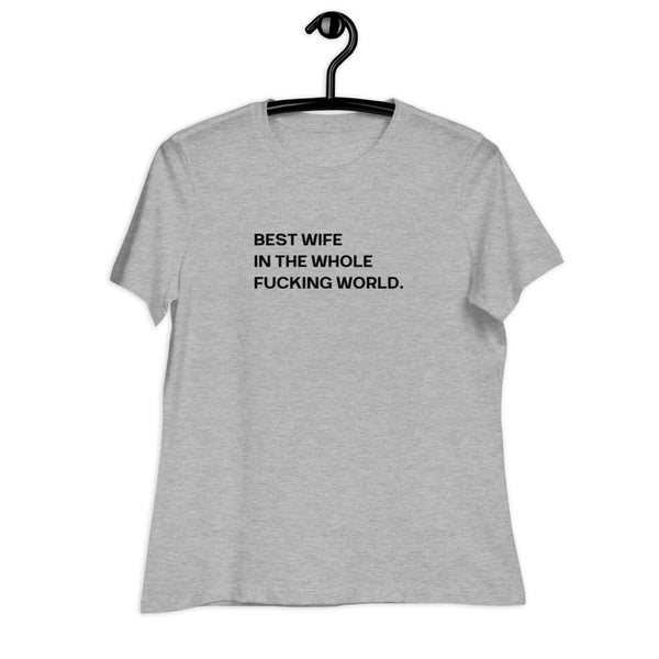 Women's Best Wife Black Print