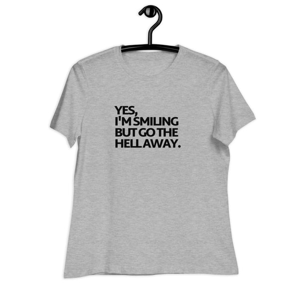 Women's Go The Hell Away Black Print