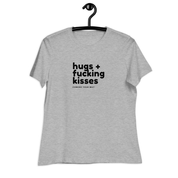 Women's Hugs & Fucking Kisses Graphic