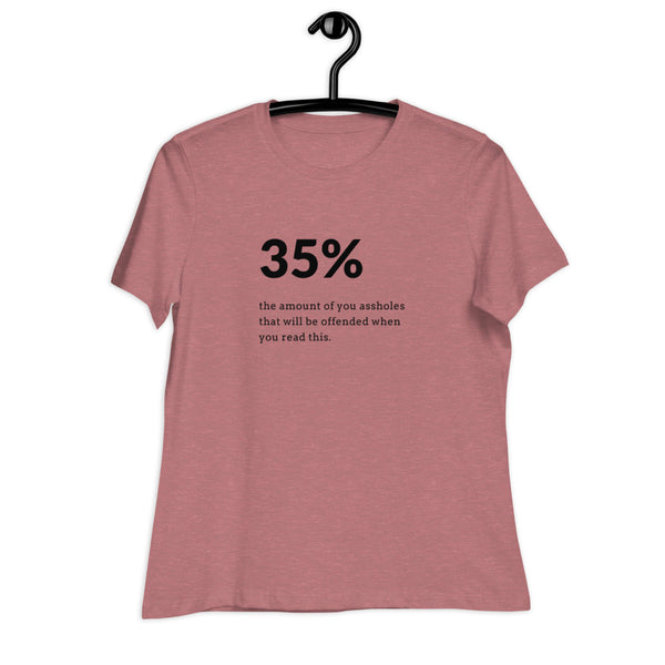 Women's 35% Of You Assholes Graphic