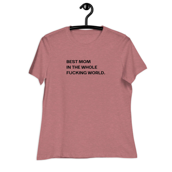 Women's Best Mom Black Print