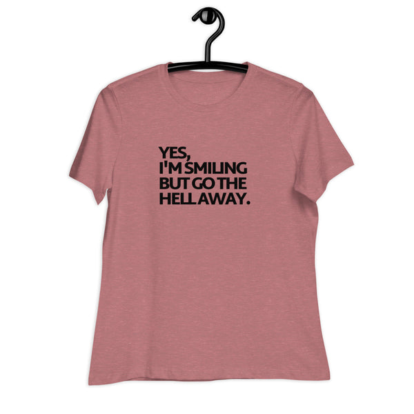 Women's Go The Hell Away Black Print