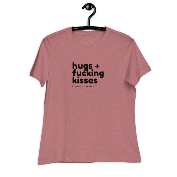 Women's Hugs & Fucking Kisses Graphic