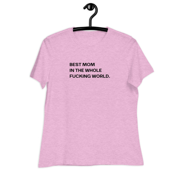 Women's Best Mom Black Print