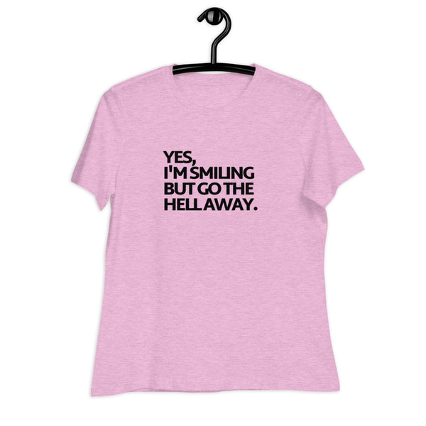 Women's Go The Hell Away Black Print