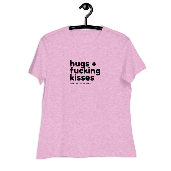 Women's Hugs & Fucking Kisses Graphic