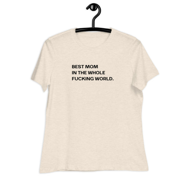 Women's Best Mom Black Print