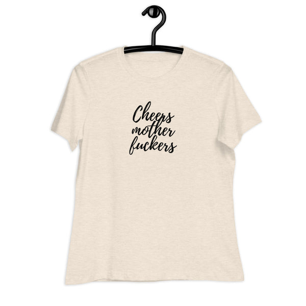 Women's Cheers Mother Fuckers Black Print