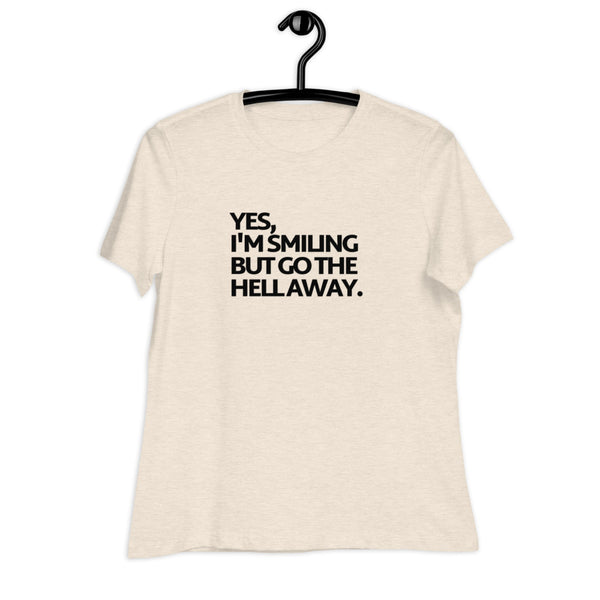 Women's Go The Hell Away Black Print