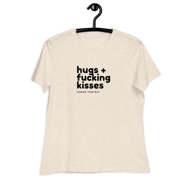 Women's Hugs & Fucking Kisses Graphic