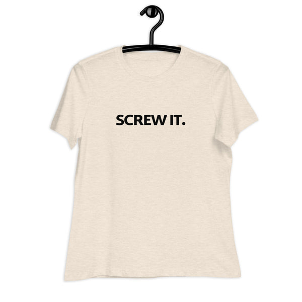 Women's Screw It. Black Print