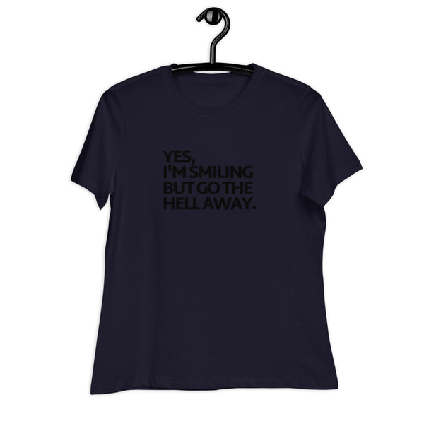 Women's Go The Hell Away Black Print