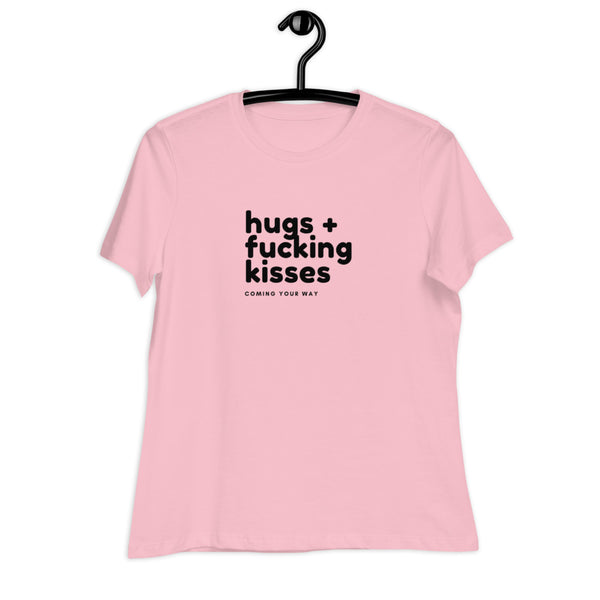 Women's Hugs & Fucking Kisses Graphic