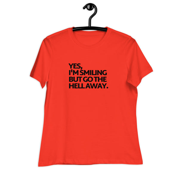 Women's Go The Hell Away Black Print