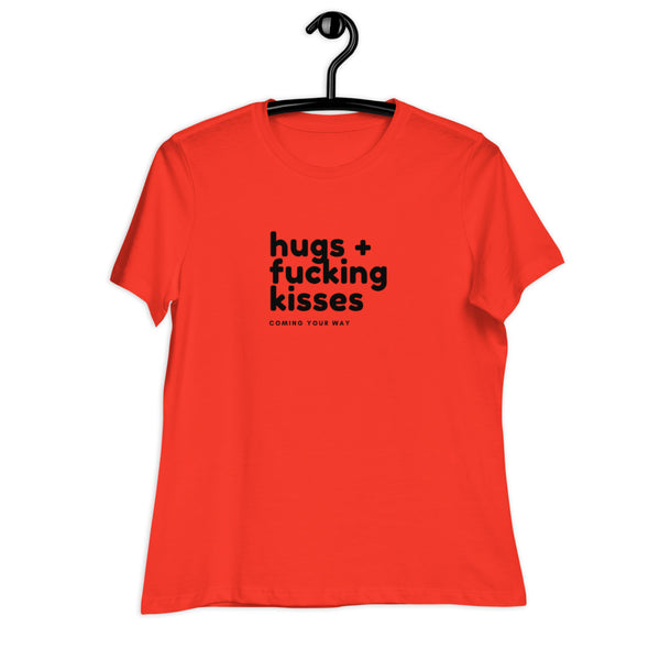 Women's Hugs & Fucking Kisses Graphic