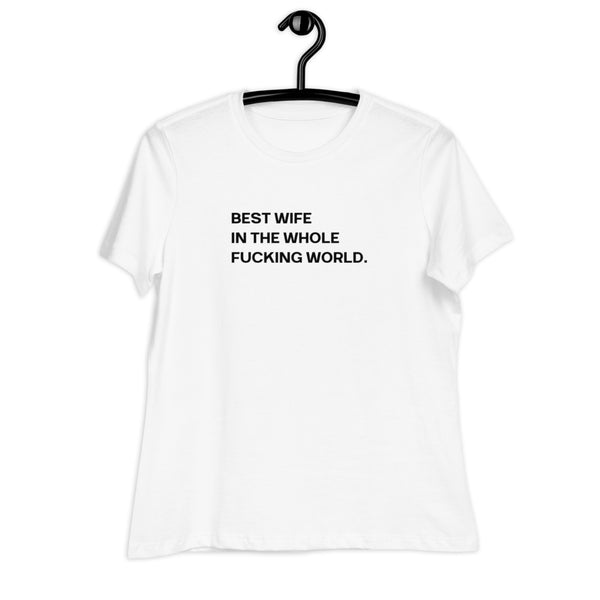 Women's Best Wife Black Print