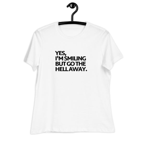 Women's Go The Hell Away Black Print